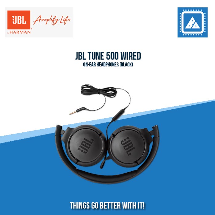 JBL TUNE 500 WIRED ON-EAR HEADPHONES (BLACK) JBL TUNE 500 WIRED ON-EAR HEADPHONES (BLACK)